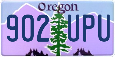 OR license plate 902UPU