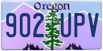 OR license plate 902UPV
