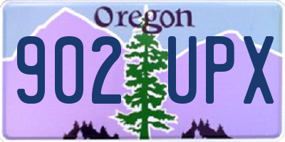 OR license plate 902UPX