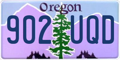 OR license plate 902UQD