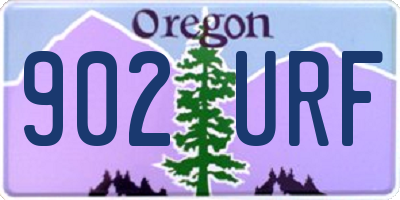 OR license plate 902URF