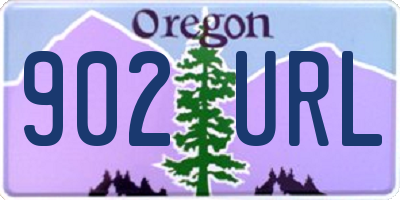 OR license plate 902URL
