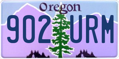 OR license plate 902URM