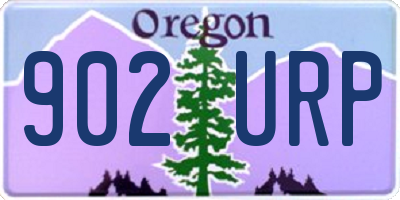 OR license plate 902URP