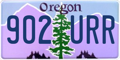 OR license plate 902URR