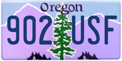 OR license plate 902USF