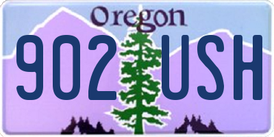 OR license plate 902USH