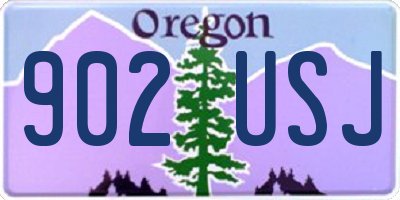 OR license plate 902USJ