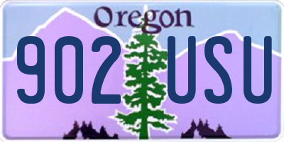 OR license plate 902USU