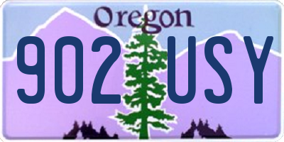 OR license plate 902USY