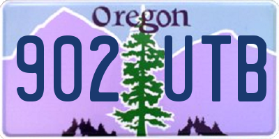 OR license plate 902UTB