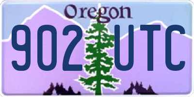 OR license plate 902UTC