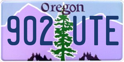 OR license plate 902UTE