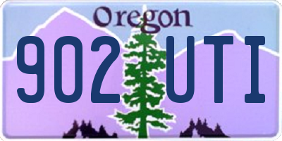 OR license plate 902UTI