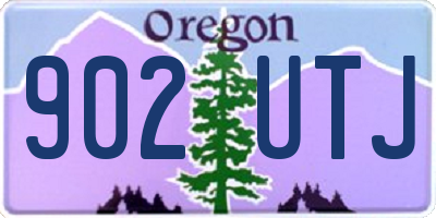 OR license plate 902UTJ