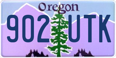 OR license plate 902UTK