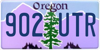 OR license plate 902UTR