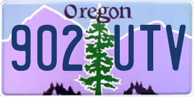 OR license plate 902UTV