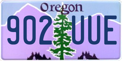 OR license plate 902UUE