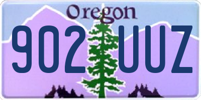 OR license plate 902UUZ