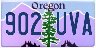 OR license plate 902UVA