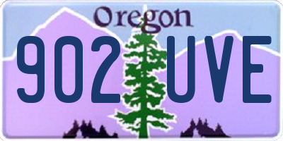 OR license plate 902UVE
