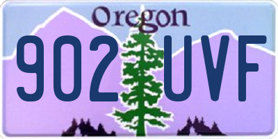 OR license plate 902UVF