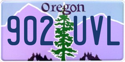 OR license plate 902UVL