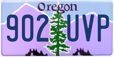 OR license plate 902UVP