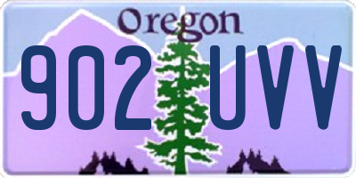 OR license plate 902UVV
