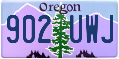 OR license plate 902UWJ