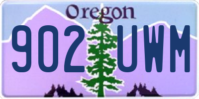 OR license plate 902UWM