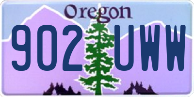 OR license plate 902UWW