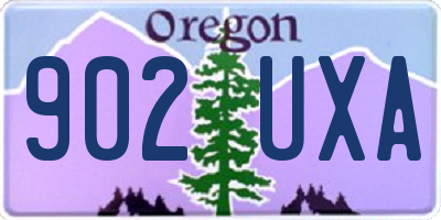 OR license plate 902UXA
