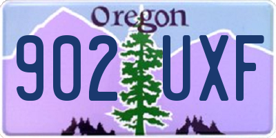 OR license plate 902UXF