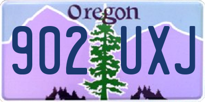 OR license plate 902UXJ