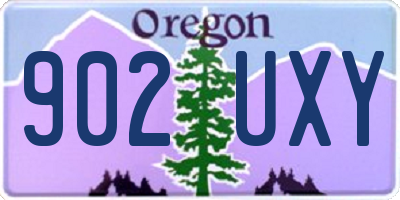 OR license plate 902UXY