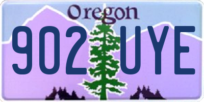 OR license plate 902UYE
