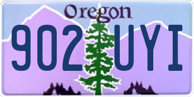 OR license plate 902UYI