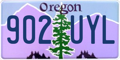 OR license plate 902UYL