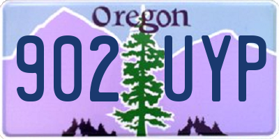 OR license plate 902UYP