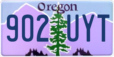 OR license plate 902UYT
