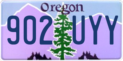 OR license plate 902UYY