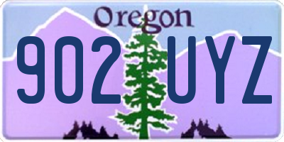 OR license plate 902UYZ