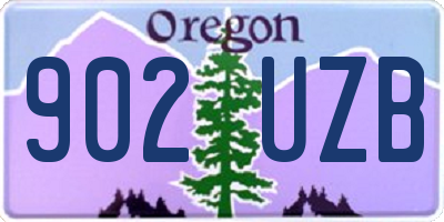 OR license plate 902UZB