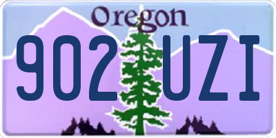 OR license plate 902UZI