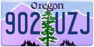 OR license plate 902UZJ
