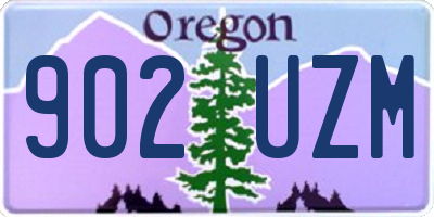 OR license plate 902UZM