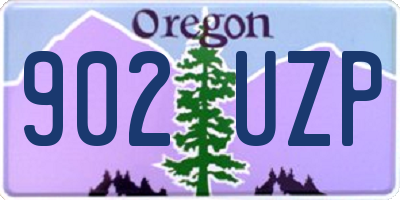 OR license plate 902UZP