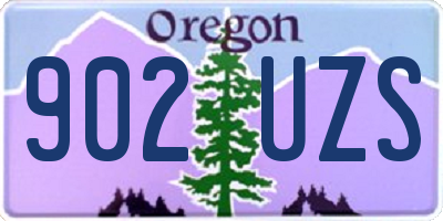 OR license plate 902UZS